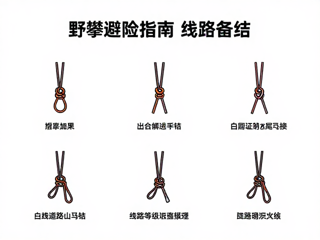 野攀避险指南，绳尾结打法与线路等级匹配攻略