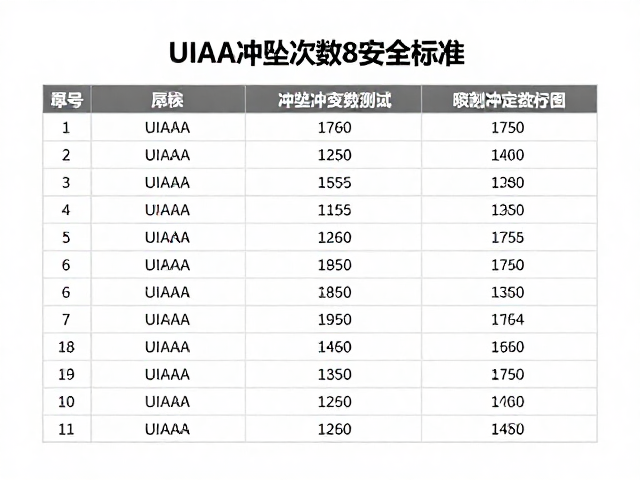 减震主绳低冲击力,解读UIAA冲坠次数与安全标准