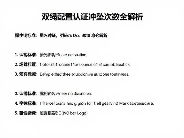 坠落缓冲绳怎么选?双绳配置,认证冲坠次数全解析