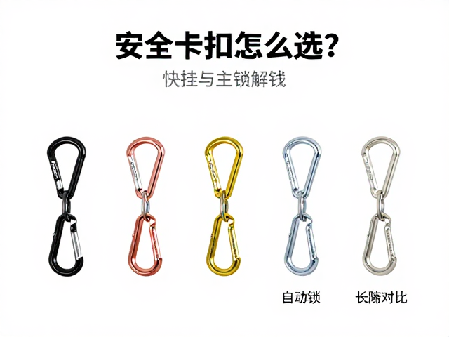 安全卡扣怎么选？快挂与自动锁主锁对比，户外攀岩安全指南