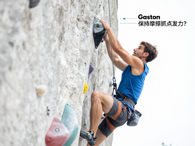 攀岩Gaston推拉转换技巧,如何用镁粉保持摩擦抓点发力?
