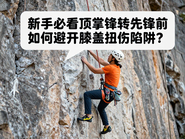 攀岩新手必看,顶绳转先锋前,如何避开膝盖扭伤陷阱?