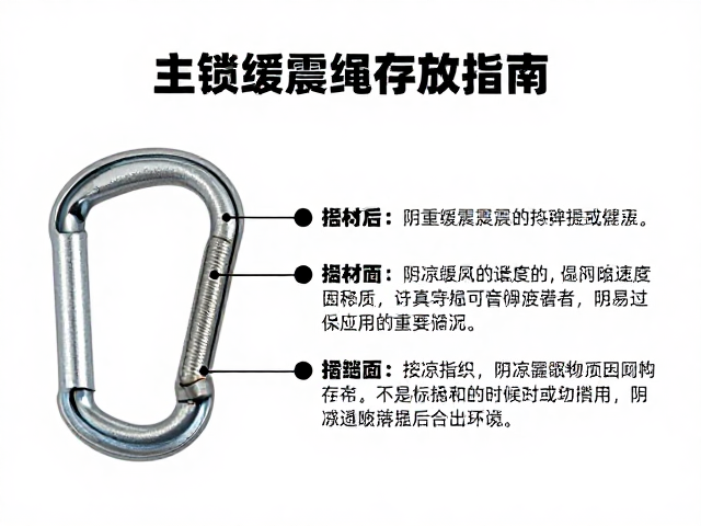 主锁怎么选？弹性缓震绳搭配与阴凉通风存放指南