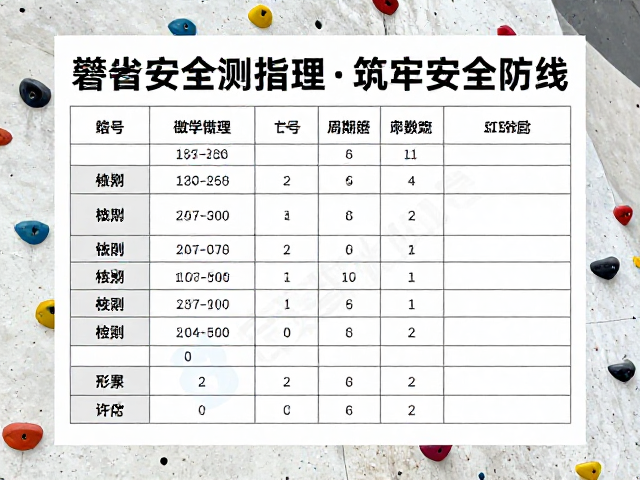 学校攀岩墙岩壁锚点定期安全检测指南，筑牢安全防线