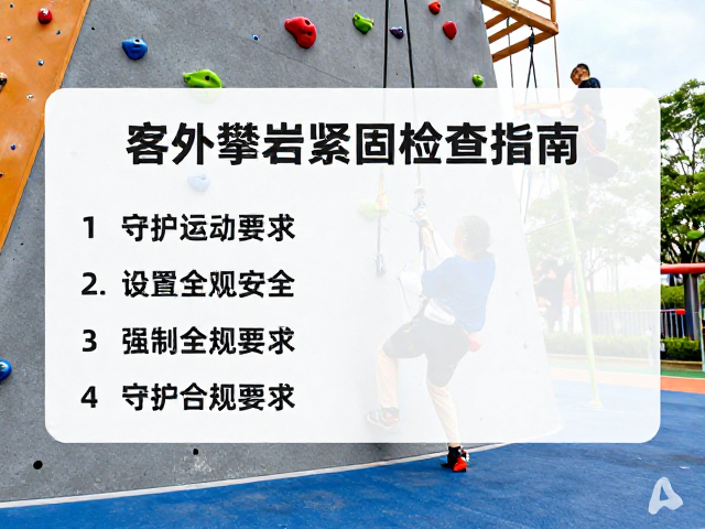 体育中心配套，露天攀爬区岩点紧固检查指南，守护运动安全