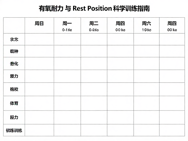 青少年体能课，有氧耐力与Rest Position科学训练指南