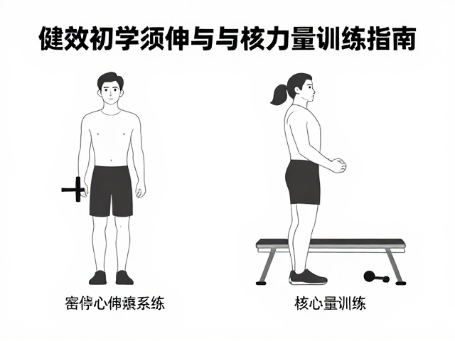 健身初学须知,高效热身拉伸与核心力量训练指南
