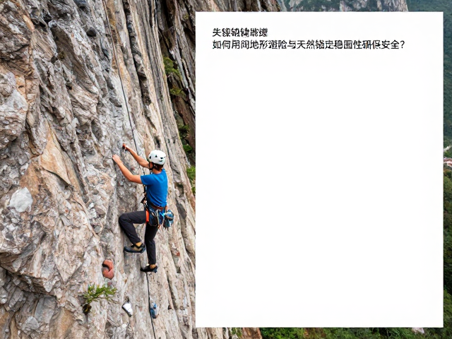 攀岩顶绳保护，如何利用地形避险与天然锚点稳固性确保安全？