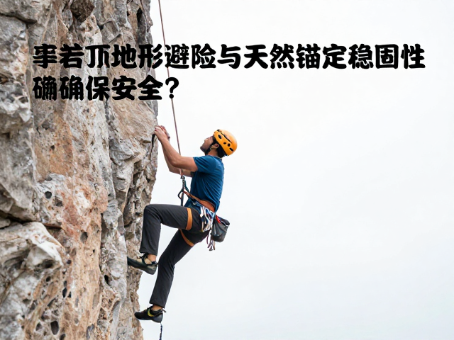 攀岩顶绳保护，如何利用地形避险与天然锚点稳固性确保安全？