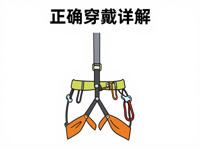 半绳标识在哪？保护站正确穿戴方式详解，保障攀岩安全
