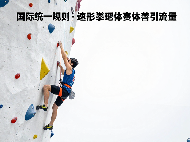 国际统一规则下速度攀爬雏形显现,赛事体系完善引流量