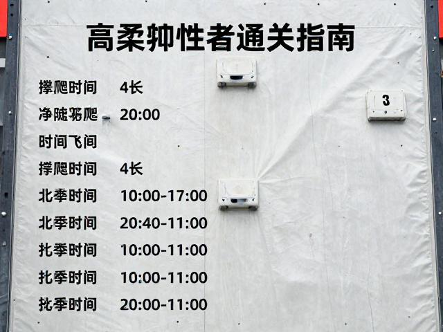 竞速闯关净攀爬时间多长?高柔韧性者通关指南