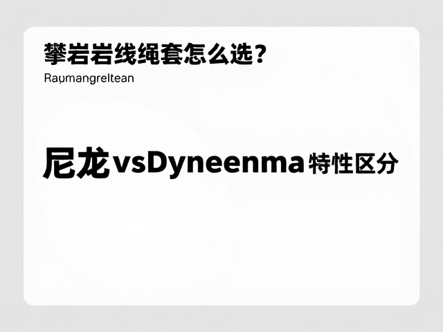 攀岩绳套怎么选？尼龙vsDyneema特性区分，运动攀岩必备