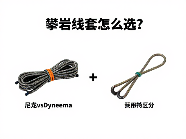 攀岩绳套怎么选？尼龙vsDyneema特性区分，运动攀岩必备