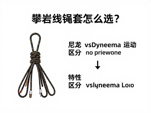 攀岩绳套怎么选？尼龙vsDyneema特性区分，运动攀岩必备