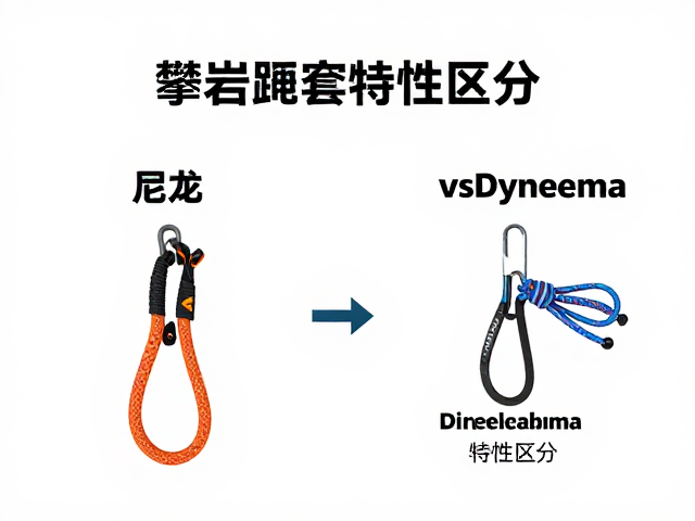 攀岩绳套怎么选？尼龙vsDyneema特性区分，运动攀岩必备