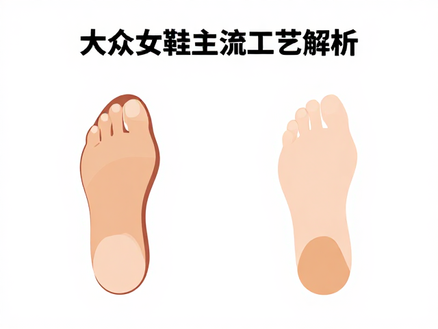 大众女鞋主流工艺解析,平面贴合设计,避免强力弯折更跟脚