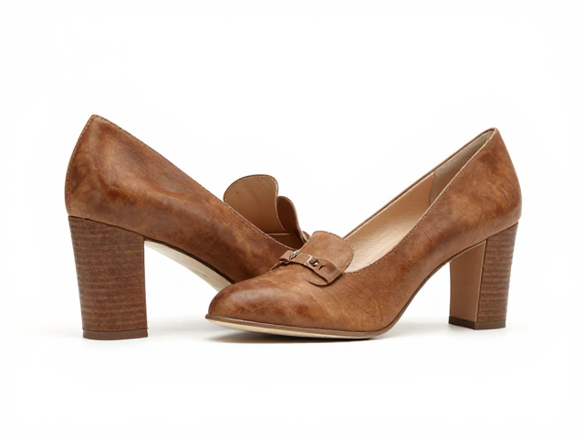 复古酒调质感女鞋，防滑鞋底，异形跟设计，潮流与舒适并存