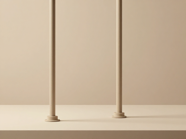 米色舞台表演者立柱底端加固方案，稳固安全不晃动