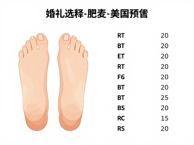 婚礼宴会选鞋指南，肥瘦脚型区分与美国码对照