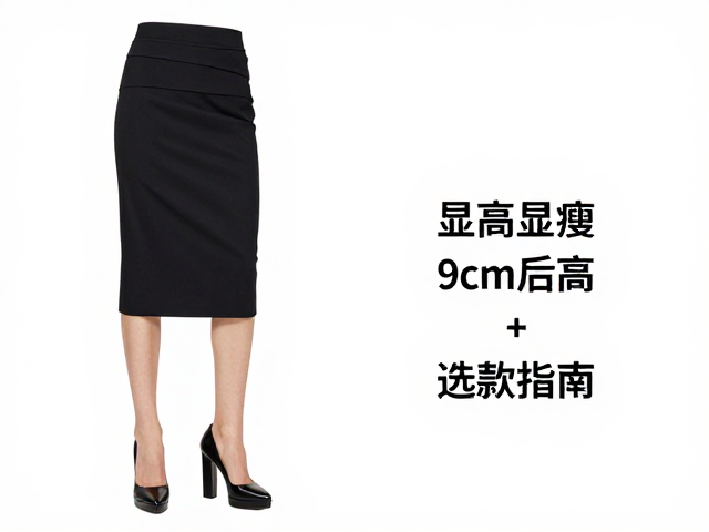 半包后跟,9cm超高跟,半身裙,显高显瘦的穿搭公式与选款指南