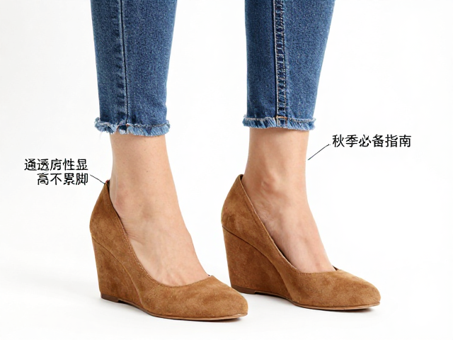 绒面革坡跟女鞋怎么选？通透穿搭显高不累脚，秋季必备指南