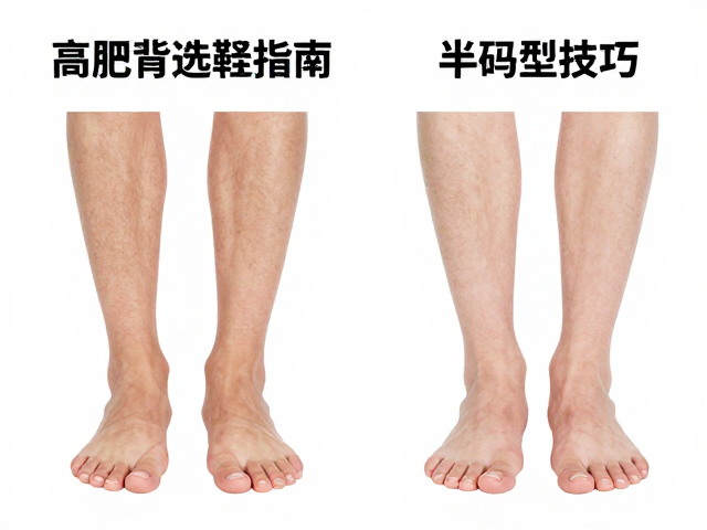 高脚背选鞋指南，肥瘦脚型区分与半码选择技巧