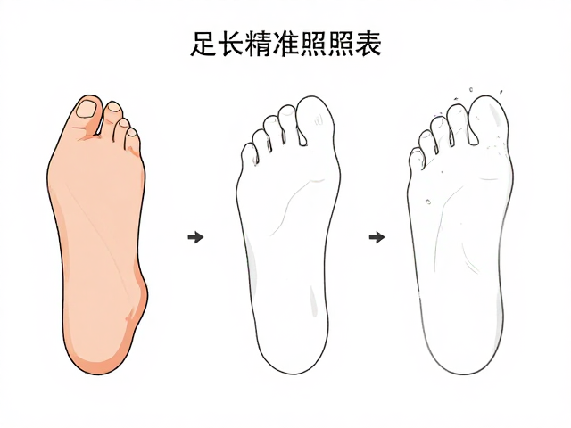 选鞋必看,足长精准对照表,宽脚背适配,告别磨脚困扰