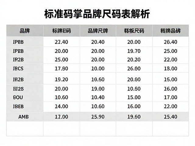 跑鞋前掌厚度怎么选？标准码换算与品牌尺码表对比全解析