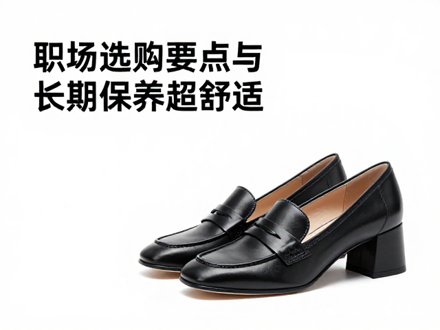 职场穿搭指南，方头高跟乐福鞋，轻量复合底超舒适