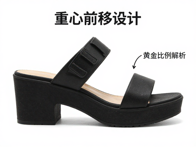 一字带防水台凉鞋怎么选?重心前移设计,跟高防水台黄金比例解析