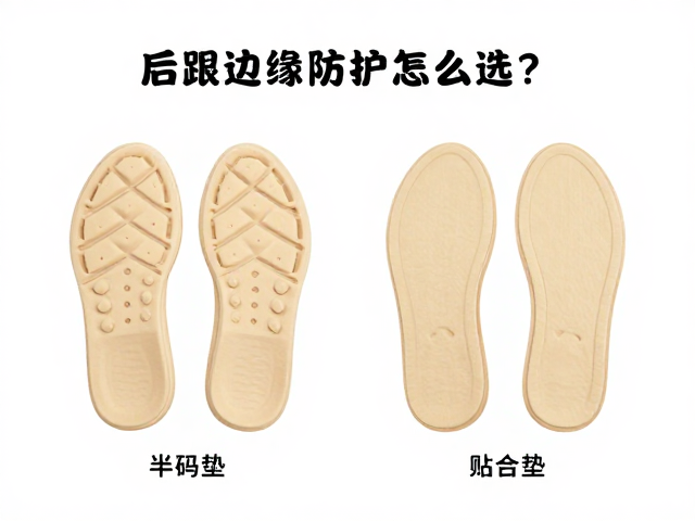 后跟边缘防护怎么选?半码垫按鞋型厚薄匹配指南