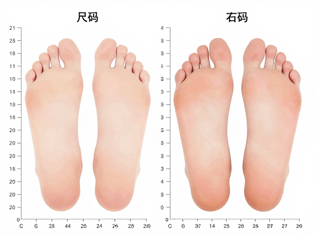 足长精准对照表,忽略品牌版型差异,左右脚尺码不同咋选?