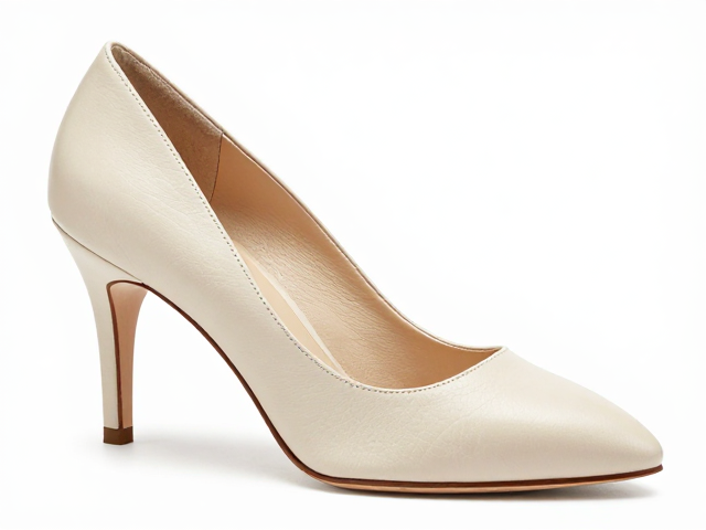 一字带小羊皮高跟鞋怎么选？纤维细密浅色皮面防染色避坑指南