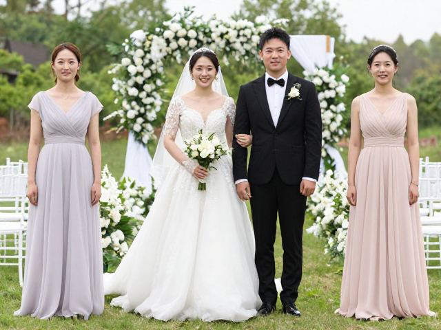 春季户外婚礼穿搭指南,室内外场地通用的绝美结伴宴席造型