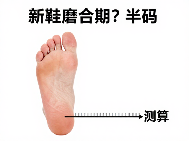 新鞋磨合期痛脚?半码选择指南,足部维度精准测算,告别磨脚困扰