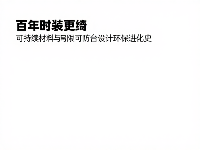 百年时装更迭,可持续材料与防水台设计的环保进化史