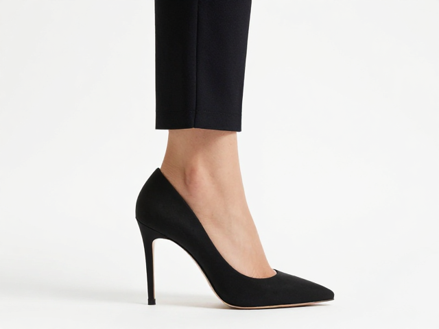 西装搭配细跟高跟鞋，轻盈支撑窄版细跟高跟鞋显高显瘦指南