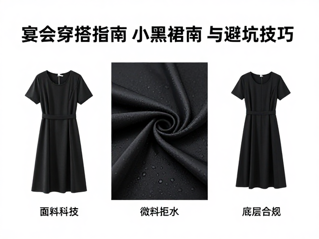 宴会穿搭指南,小黑裙如何应对雨水?3大场景适配与避坑技巧