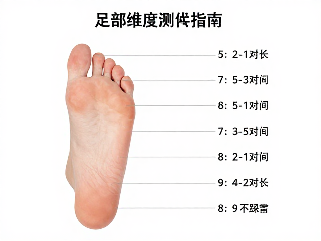 足部维度测算指南，精准脚长测量与内长对照表，选鞋不踩雷