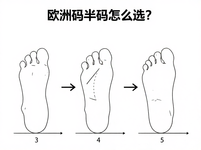 欧洲码半码怎么选?足长精准对照表帮你选对鞋码