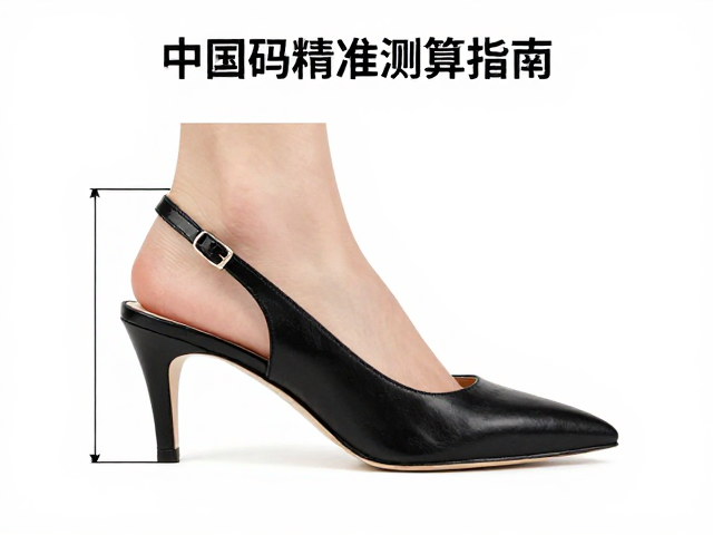 slingback后空高跟鞋中国码怎么测?足部维度精准测算指南
