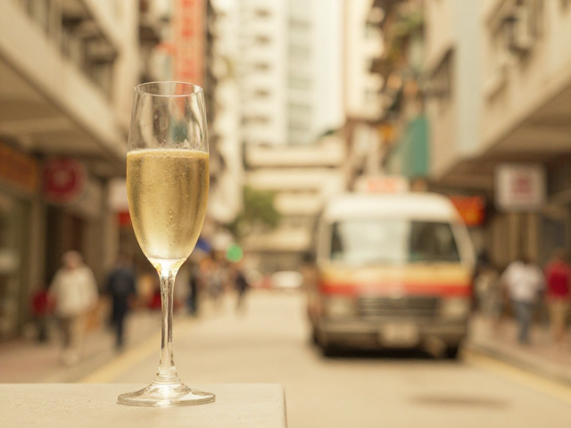 老香港街景里的香槟金时光,复古氛围感摄影指南