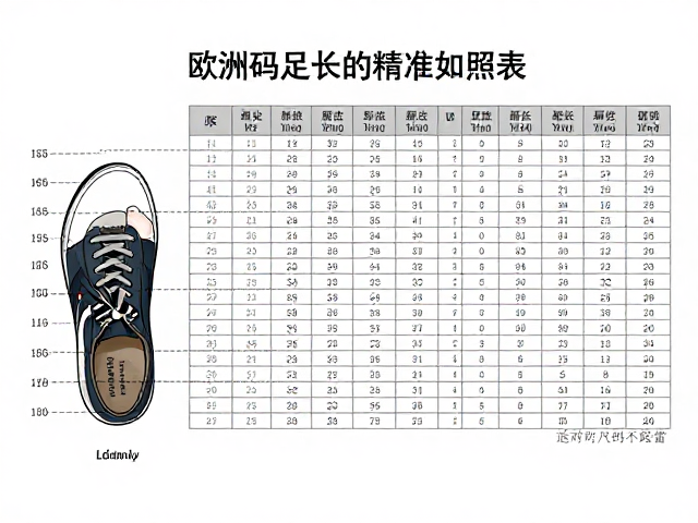 欧洲码足长精准对照表,雨天材质收缩影响,选对尺码不踩雷
