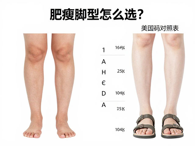 肥瘦脚型怎么选?美国码对照表,久站不累鞋款推荐