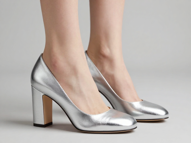 银色方跟高跟鞋怎么选?直方支杆,后跟包裹性,舒适显高不累脚
