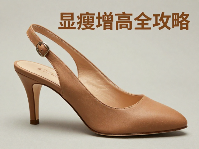 复古哑光Slingback后空高跟鞋，标准码怎么选？显瘦增高全攻略