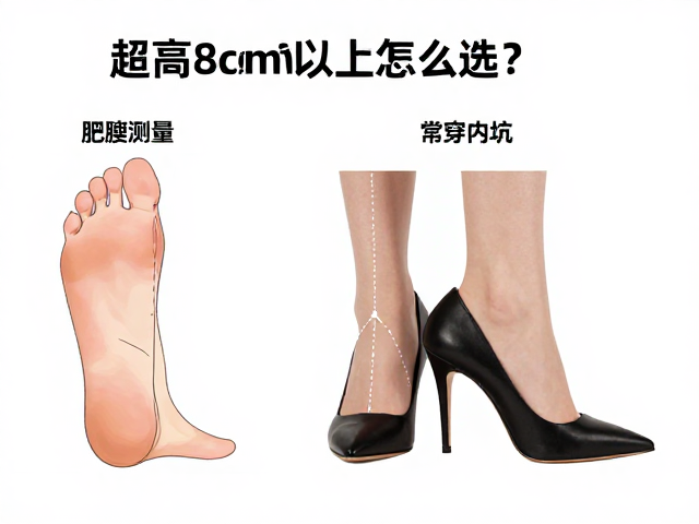 超高跟8cm以上怎么选?区分肥瘦脚型,精准测量常穿鞋内长避坑