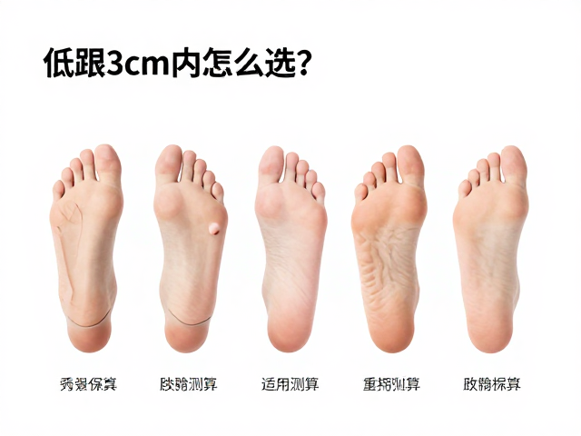低跟3cm内怎么选?参考买家脚型评价,足部测算避坑指南