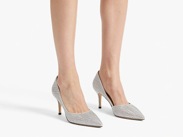 浅口水钻鞋，经典廓形显瘦百搭，春夏高颜值穿搭推荐